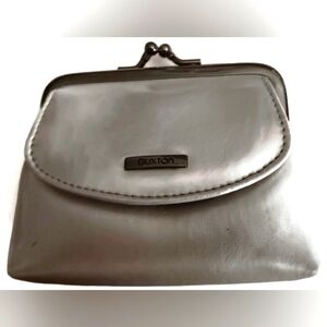 Buxton Women's SILVER Frame Coin Purse Wallet
